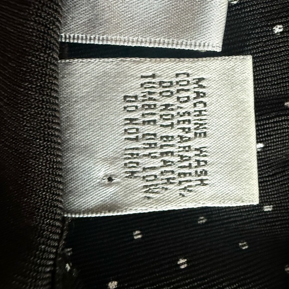 Chico's Travelers Black and White Dotted Midi Dress - Picture 7 of 7